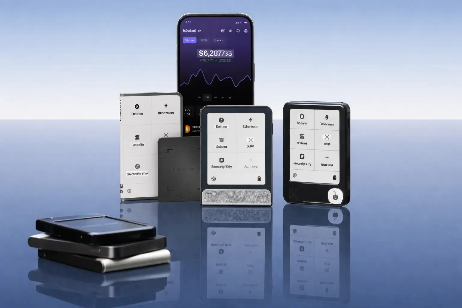 Independent hardware wallet research workspace with secure crypto storage setup