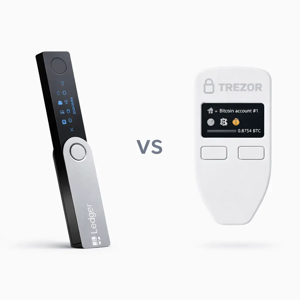 Ledger vs Trezor hardware wallet comparison